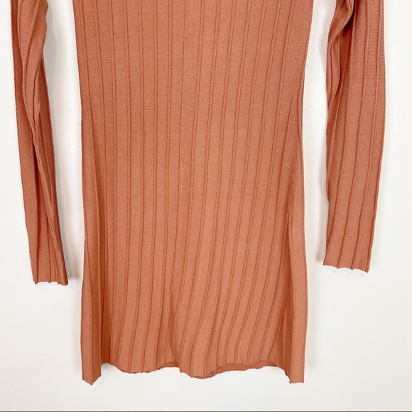 Knitz For Love & Lemons | Simone Lace Up Front Dress Ribbed Size S - Picture 7 of 9